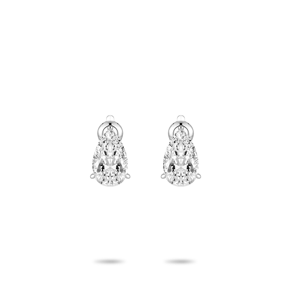 #30373-（特典版）白水滴三爪シンプルで合わせやすいイヤリング【ペア16カラット】925シルバー