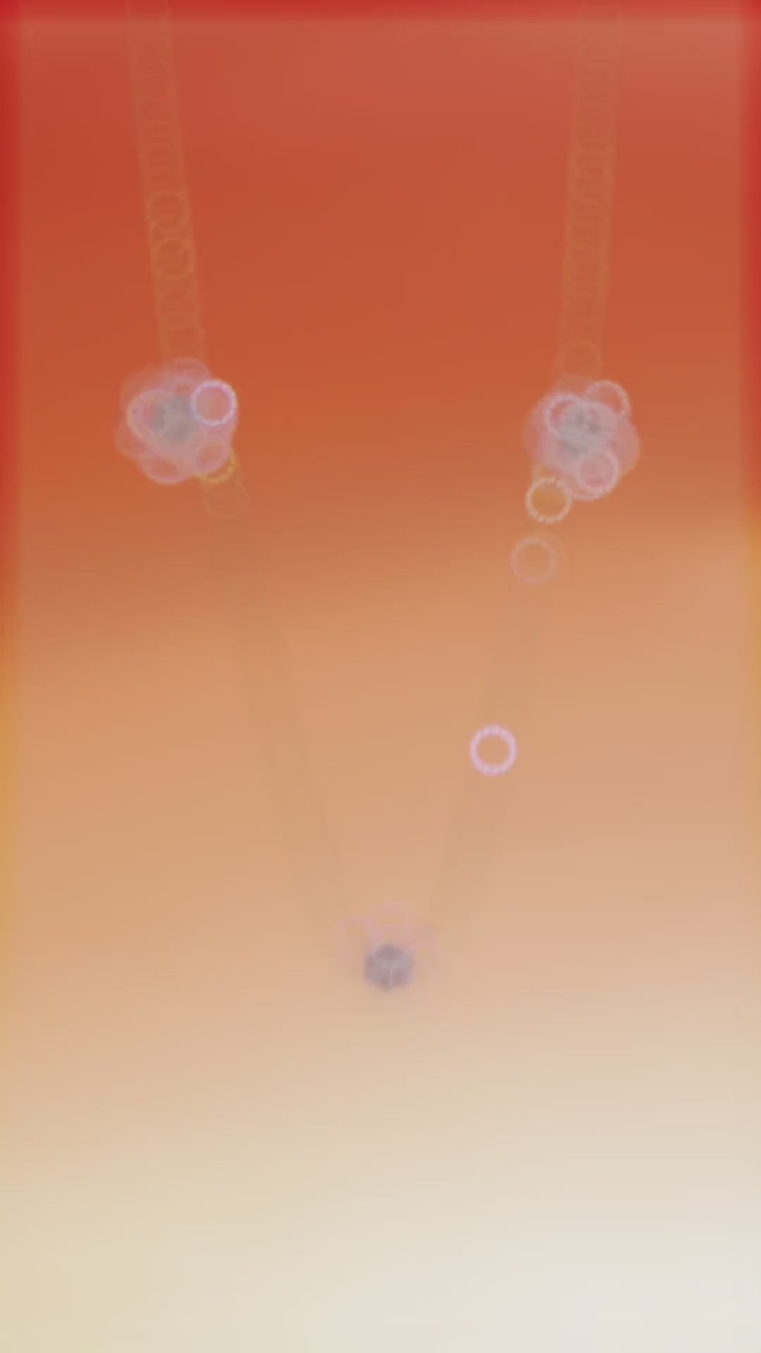 #30302 金色の白い点がある雪花にダイヤモンドいっぱいの花びらがある万能イヤリング(925銀)