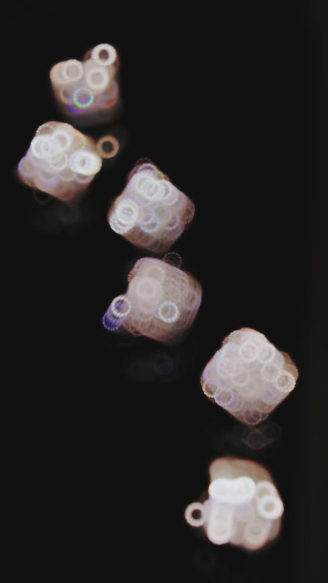 #3891 白いダイヤフルカバー回転豪華ハセットイヤリング（925銀）