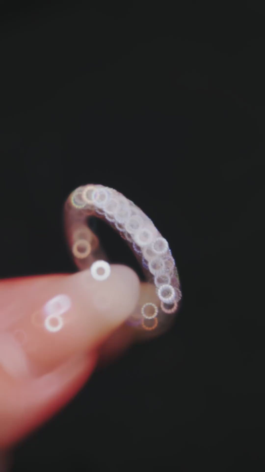 #1211【光の輪】ファッションで高級感ある満天星指輪 女性用並び指輪（925銀）